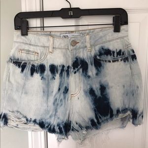 Zara tie dye shorts, size S